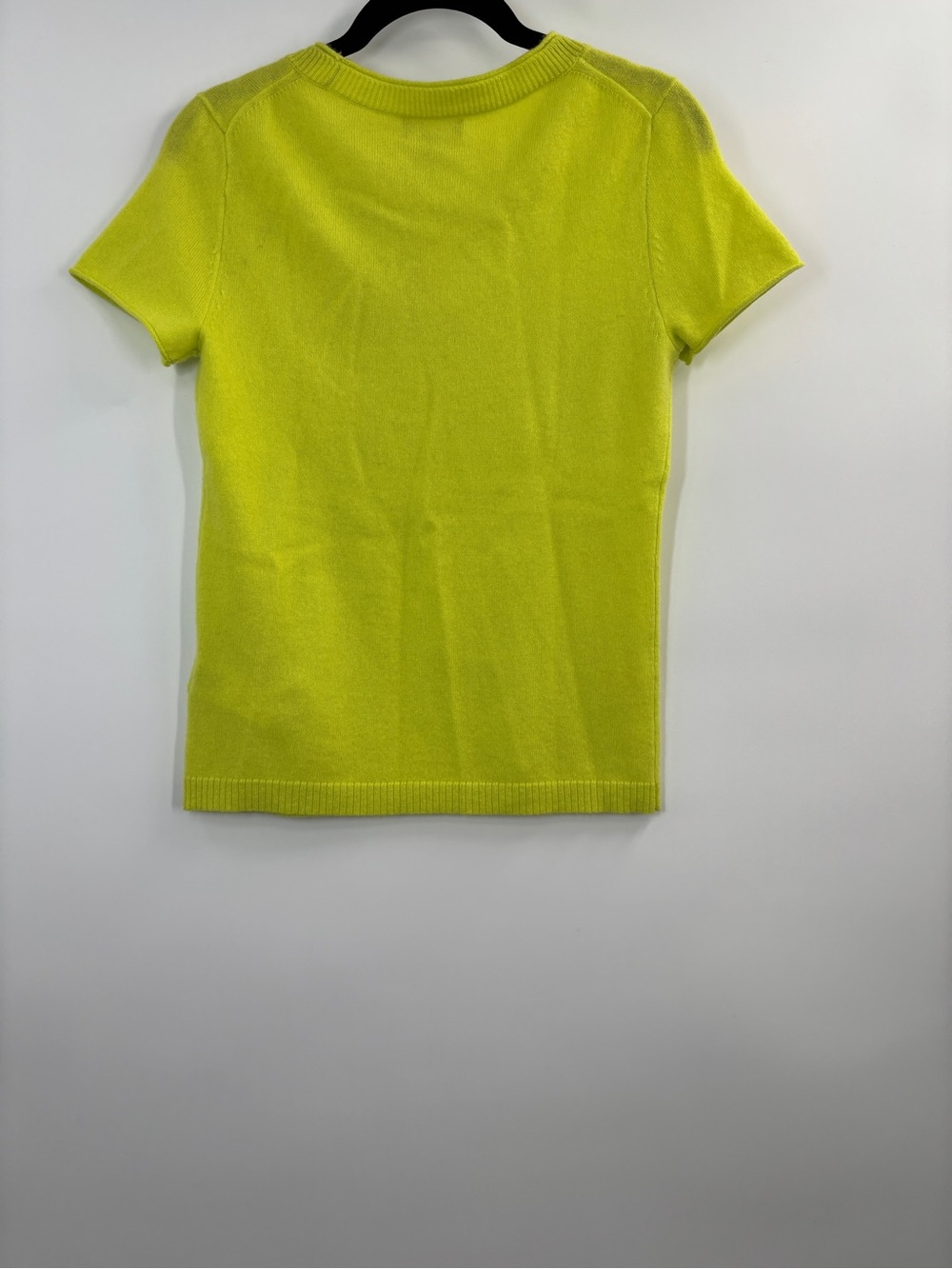 J.Crew Cashmere relaxed T-shirt Lemon Sorbet - Picture 4 of 5